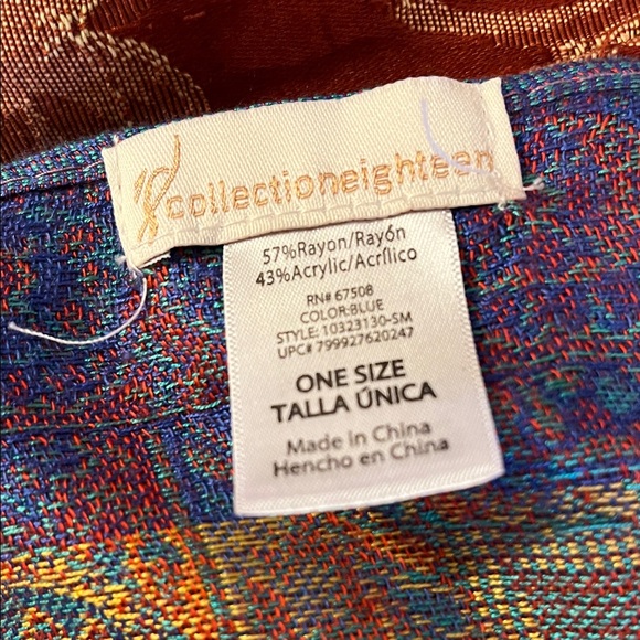 Collection XIIX Multicolor Paisley Scarf - Picture 7 of 7